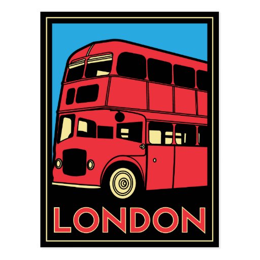 london westminster england art deco retro poster postcard