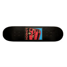 london westminster england art deco retro poster skateboard