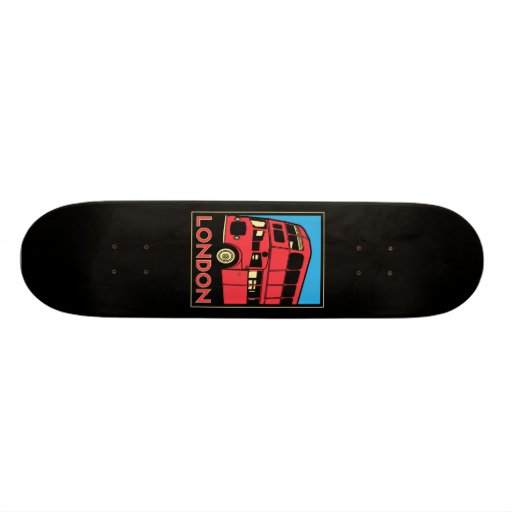 london westminster england art deco retro poster skateboard