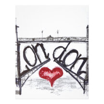 London with love letterhead template