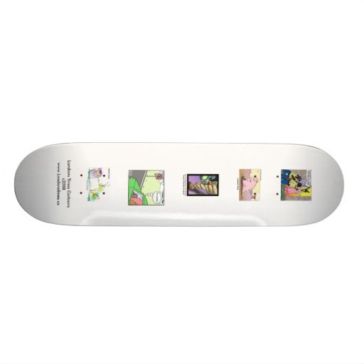 Londons Times Cartoons On Quality Skateboard