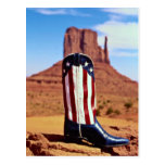 Lone cowboy boot, Monument Valley, Arizona, U.S.A. Postcard
