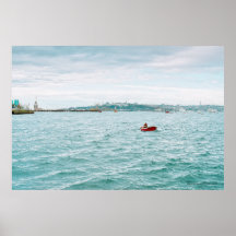 Lone Fisherman by Jeremy Maxwell Poster