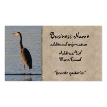 Lone Heron Business Cards