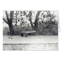 'Lone Janesville Wagon' Blank Greeting Card