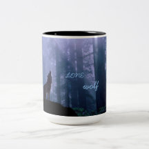 lone wolf coffee mug