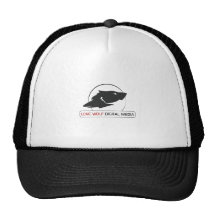 Lone Wolf Digital Media Logo Gear Trucker Hats
