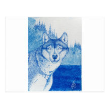 Lone Wolf Spirit Post Card
