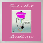 Loneliness Haiku Art Print