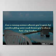 lonely beach poster