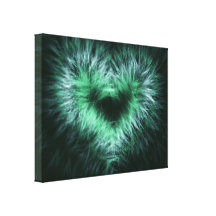 Lonely heart Abstract Art Wrapped Canvas Print