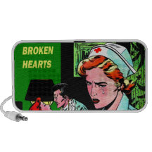 Lonely Heart Nurse - Love Romance Art Laptop Speakers