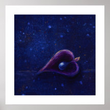Lonely Heart painting Poster