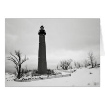 Lonely Lighthouse Greeting Card