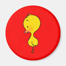 Lonely little duckling refrigerator magnets