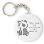 Lonely Panda Keychain