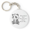 Lonely Panda Keychain