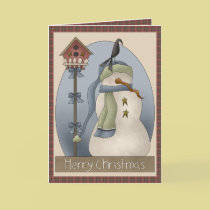 Lonely Snowman Christmas cards