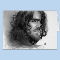Lonely soul male angel Greeting Card cards