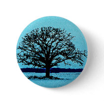 Lonely Tree in a Winter Landscape Pin