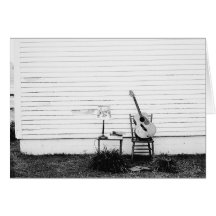 Lonesome Guitar Greeting Card