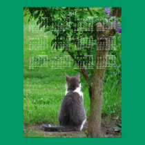 Lonesome Kitty calendar ~ Print posters