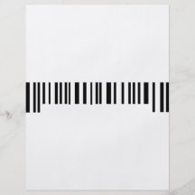 long bar code label icon custom flyer