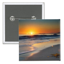 Long Beach California Pinback Button
