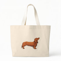Long Haired Dachshund Canvas Bag