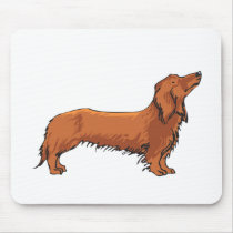 Long Haired Dachshund Mouse Mats