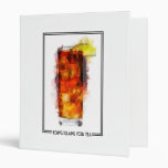 Long Island Iced Tea Marker Sketch Vinyl Binders