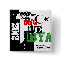 LONG LIVE LIBYA AND THE REVOLUTION 2011 BUTTON