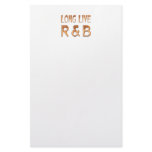 Long Live R & B Stationery Design