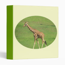 Long Necked Giraffe Binder