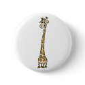 Long Necked Giraffe buttons