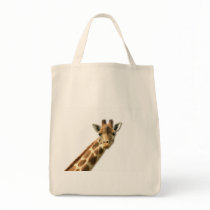 Long Necked Giraffe  Grocery Tote Bag