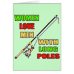 Long Poles Fishing T-shirts and Gifts Card