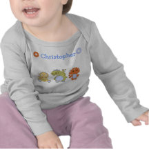Long-sleeve infant Dino-mite T-shirt