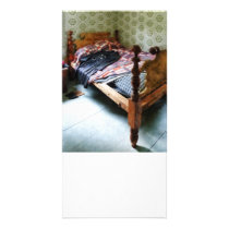 Long Sleeved Dress on Bed Photo Card
