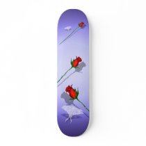 Long Stem Rose and Butterfly  Skateboard