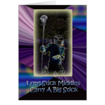 Long Stick Middies Great Lacrosse Season Greeting Cards