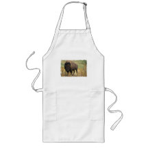 Long tablier de bison en bois