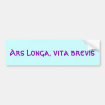 Longa d'ARS, vita brevis Adhésifs Pour Voiture