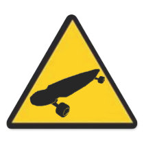 Longboard Crossing Sticker