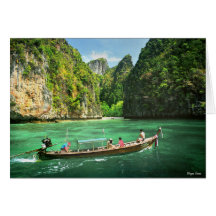 Longboat - Sea of Thailand - Southeast Asia Cards