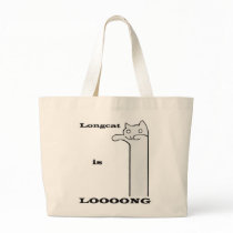 Longcat is Long Canvas Bags