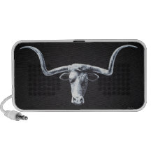 Longhorn on Black Mp3 Speakers