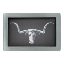 Longhorn Rectangular Belt Buckles