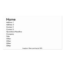 Longhorn Steer Business Cards