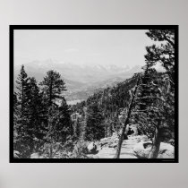 Longs Peak and the Continental Divide 1922 Posters